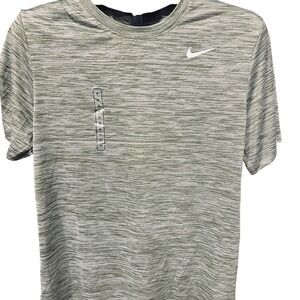 Nike Men's Dri Fit Olive Heather Short Sleeve Tee Medium